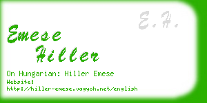 emese hiller business card